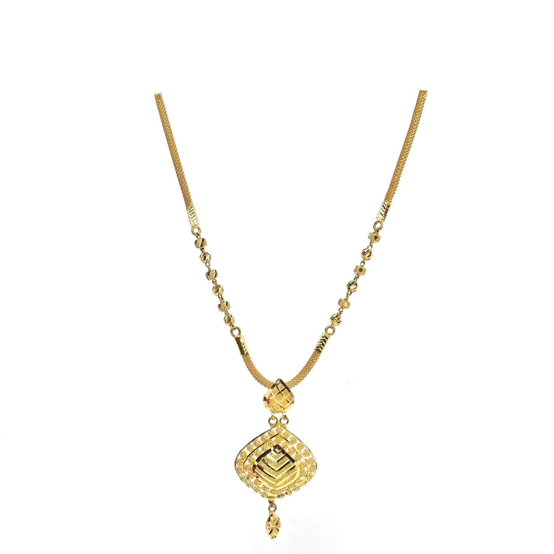 Mukta Freshwater Pearl Gold Pendant 22K