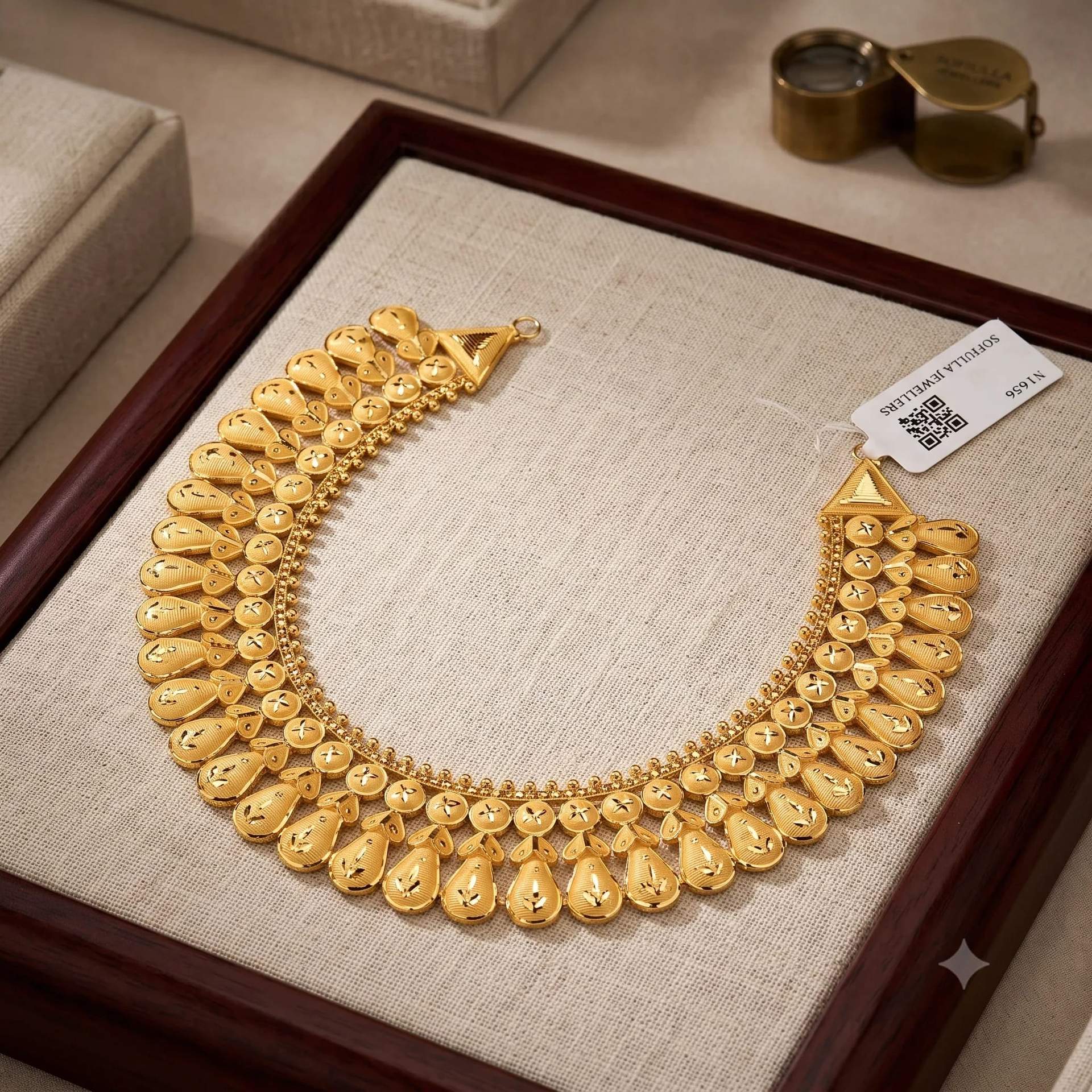 Royal Teardrop Gold Necklace