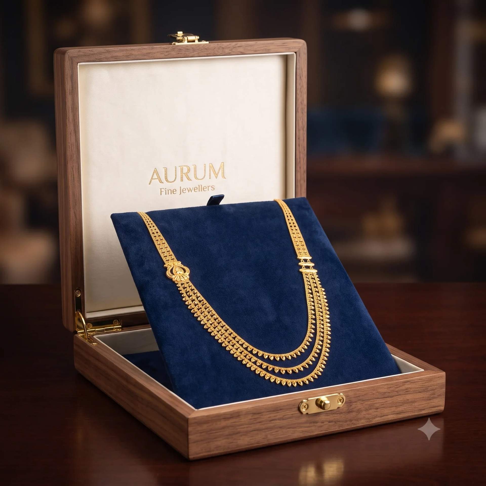 22K Gold Layered Rani Haar